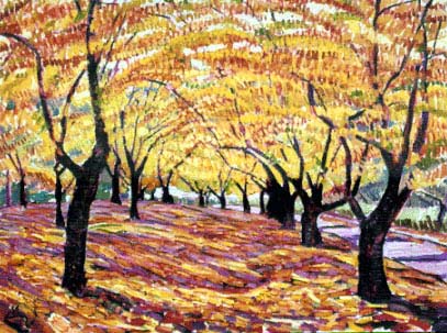 Shinya Kumazawa - Cherry Trees in Fall